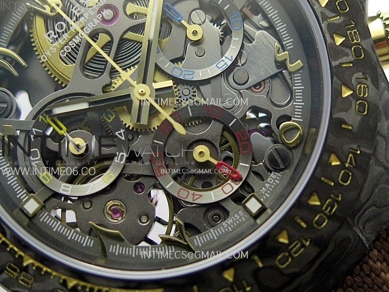 Daytona DIW Carbon YG DIWF Best Edition Skeleton Dial on Brown Nylon Strap SA4130