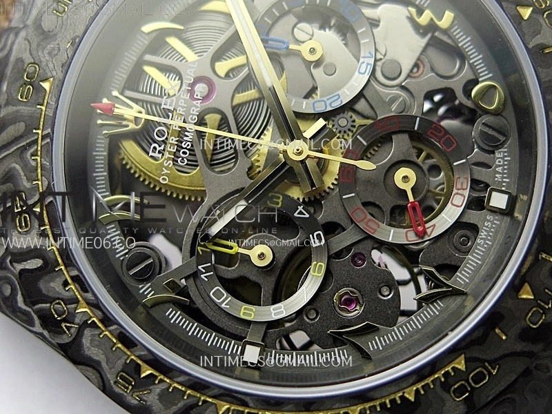 Daytona DIW Carbon YG DIWF Best Edition Skeleton Dial on Brown Nylon Strap SA4130