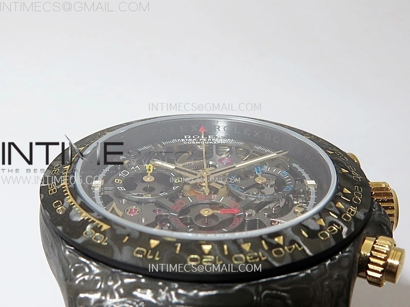 Daytona DIW Carbon YG DIWF Best Edition Skeleton Dial on Brown Nylon Strap SA4130