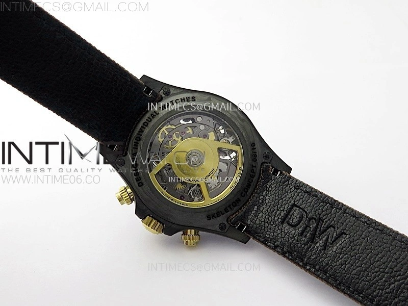 Daytona DIW Carbon YG DIWF Best Edition Skeleton Dial on Brown Nylon Strap SA4130