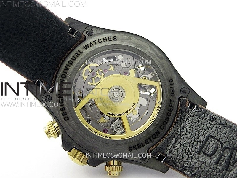 Daytona DIW Carbon YG DIWF Best Edition Skeleton Dial on Brown Nylon Strap SA4130