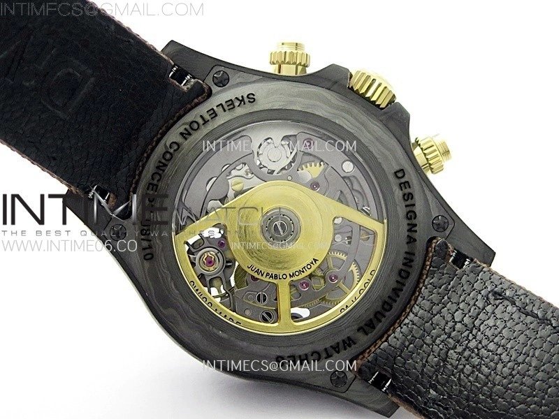 Daytona DIW Carbon YG DIWF Best Edition Skeleton Dial on Brown Nylon Strap SA4130