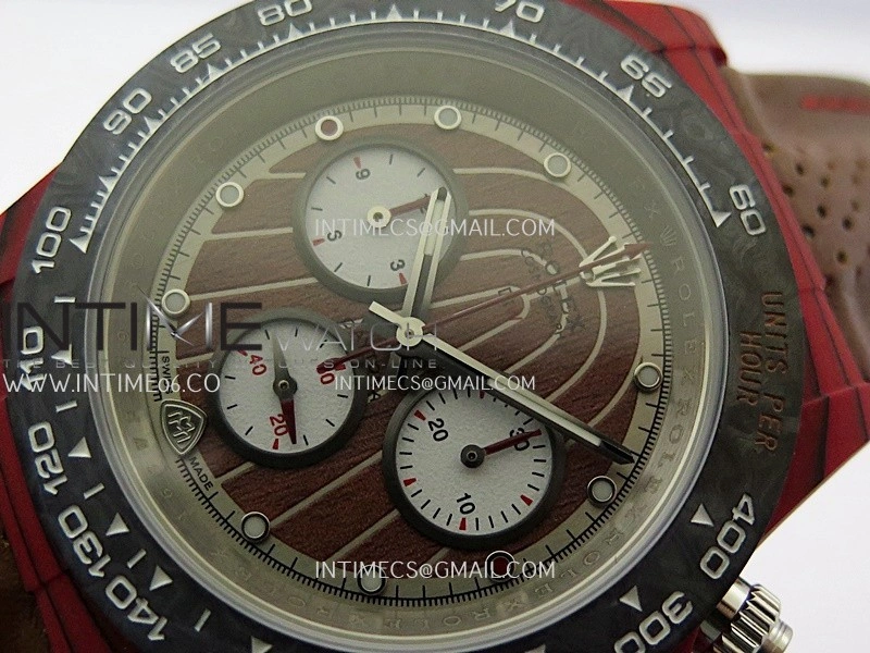 Daytona DIW Red Carbon DIWF Best Edition Brown Dial On Brown Leather Strap A4801