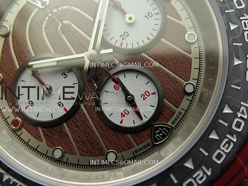 Daytona DIW Red Carbon DIWF Best Edition Brown Dial On Brown Leather Strap A4801
