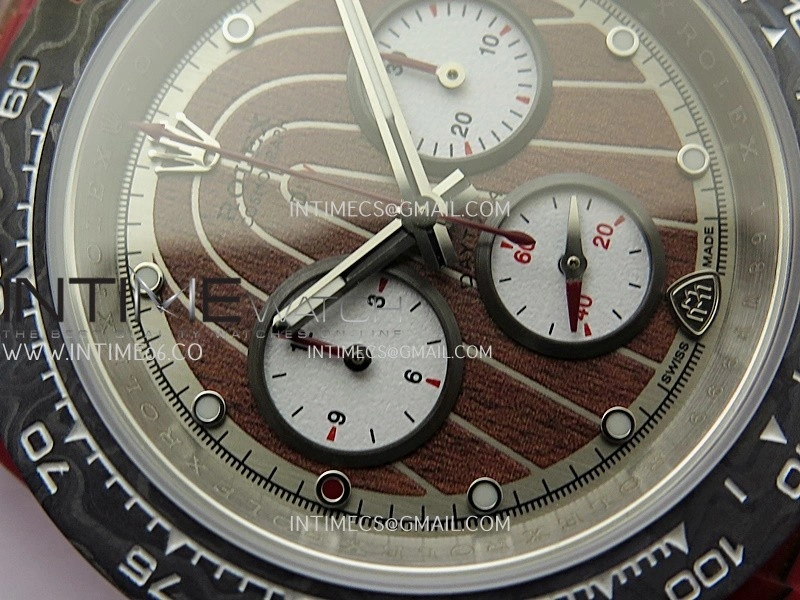 Daytona DIW Red Carbon DIWF Best Edition Brown Dial On Brown Leather Strap A4801