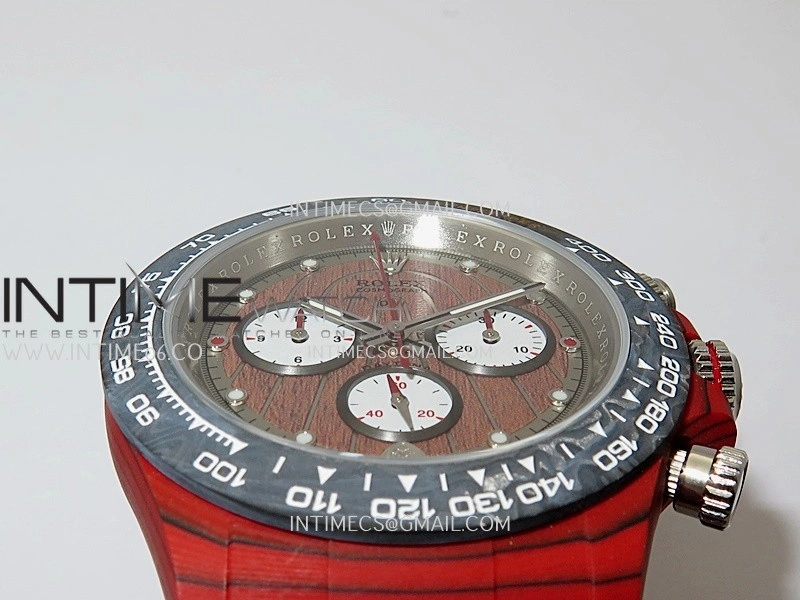 Daytona DIW Red Carbon DIWF Best Edition Brown Dial On Brown Leather Strap A4801