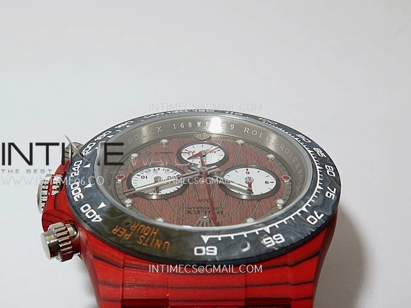 Daytona DIW Red Carbon DIWF Best Edition Brown Dial On Brown Leather Strap A4801
