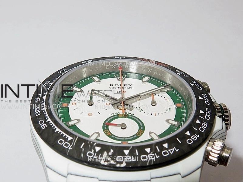 Daytona DIW White Carbon DIWF Best Edition White Dial On Gray Nylon Strap A4801