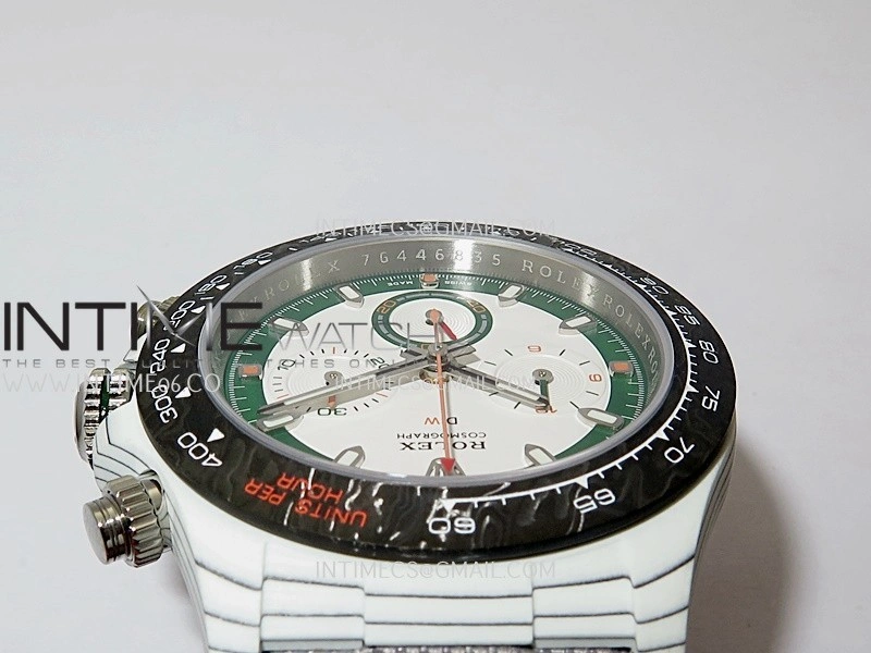 Daytona DIW White Carbon DIWF Best Edition White Dial On Gray Nylon Strap A4801
