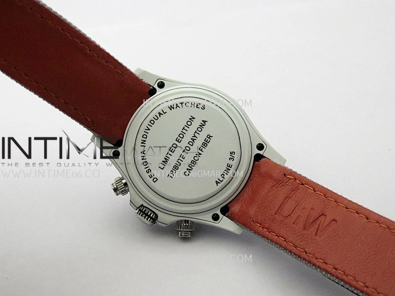 Daytona DIW White Carbon DIWF Best Edition White Dial On Gray Nylon Strap A4801