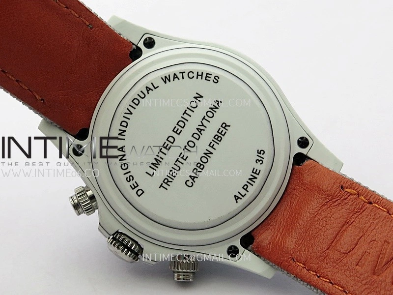Daytona DIW White Carbon DIWF Best Edition White Dial On Gray Nylon Strap A4801
