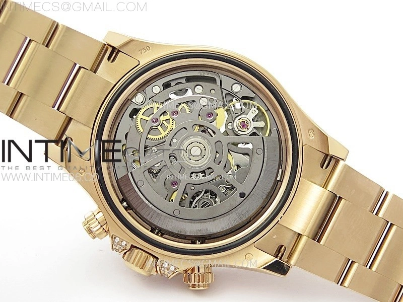 Daytona RG Rainbow Bezel GETF Best Edition Skeleton Dial on RG Bracelet SA4130