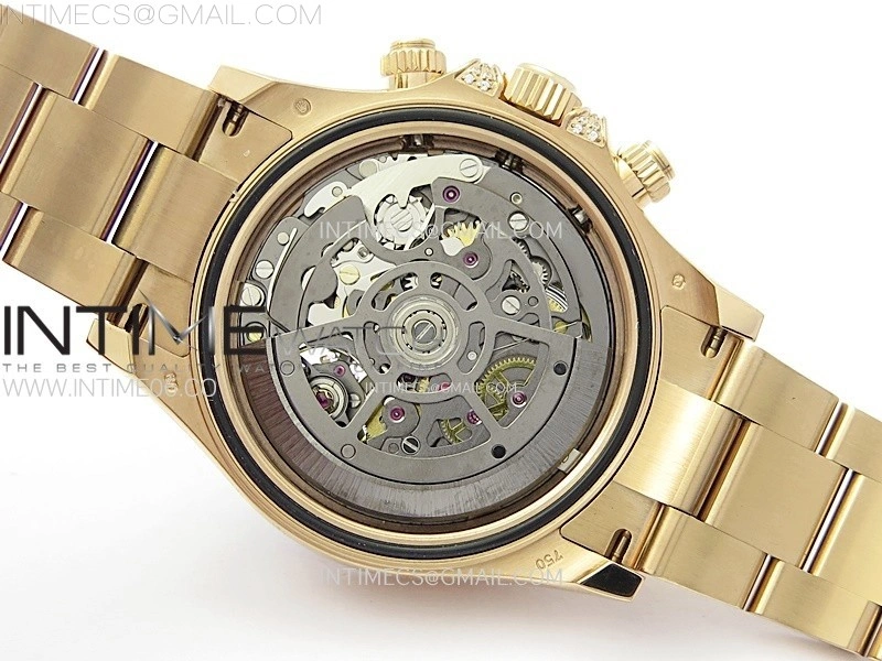 Daytona RG Rainbow Bezel GETF Best Edition Skeleton Dial on RG Bracelet SA4130