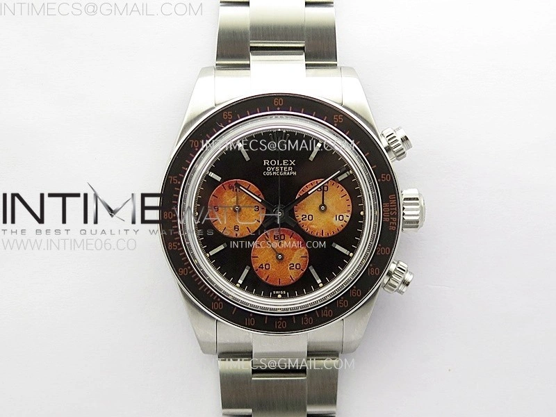 Daytona SS ADGF Best Edition Black Orange Dial on SS Bracelet A7750