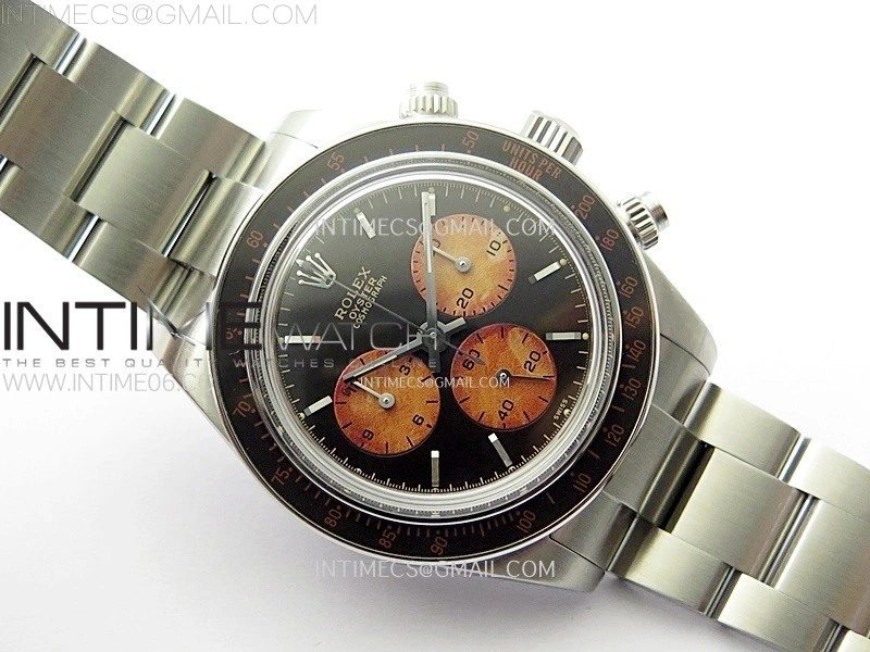 Daytona SS ADGF Best Edition Black Orange Dial on SS Bracelet A7750