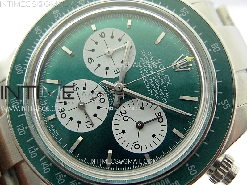 Daytona SS ADGF Best Edition Green White Dial on SS Bracelet A7750