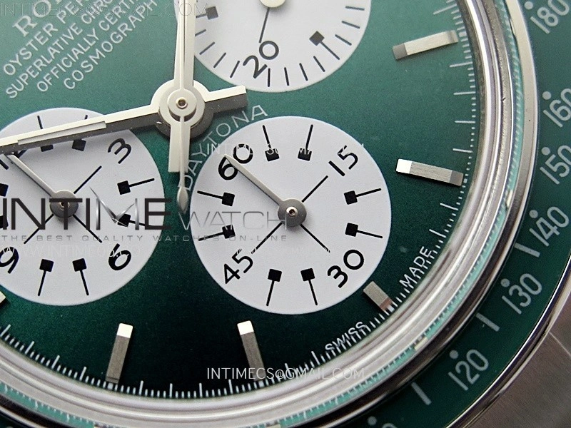 Daytona SS ADGF Best Edition Green White Dial on SS Bracelet A7750