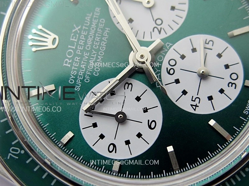 Daytona SS ADGF Best Edition Green White Dial on SS Bracelet A7750