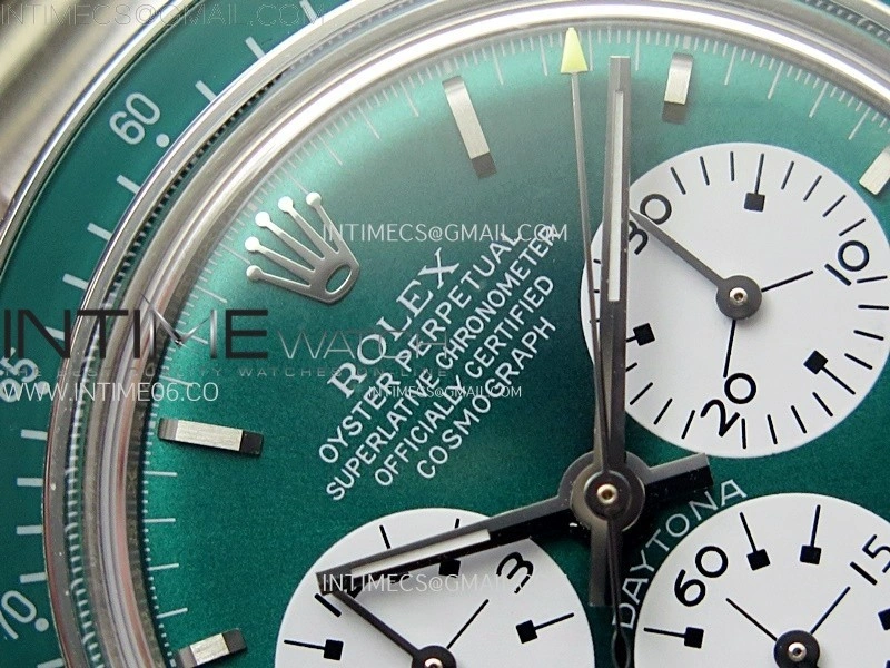 Daytona SS ADGF Best Edition Green White Dial on SS Bracelet A7750