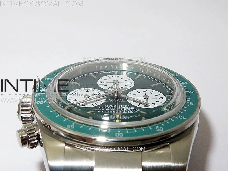 Daytona SS ADGF Best Edition Green White Dial on SS Bracelet A7750