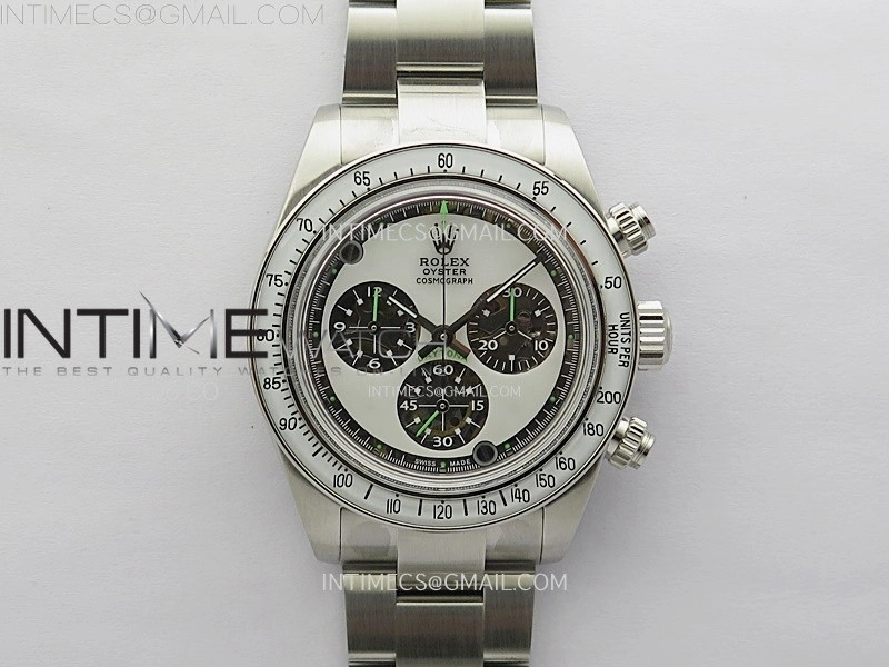 Daytona SS ADGF Best Edition White Skeleton Dial on SS Bracelet SA4130