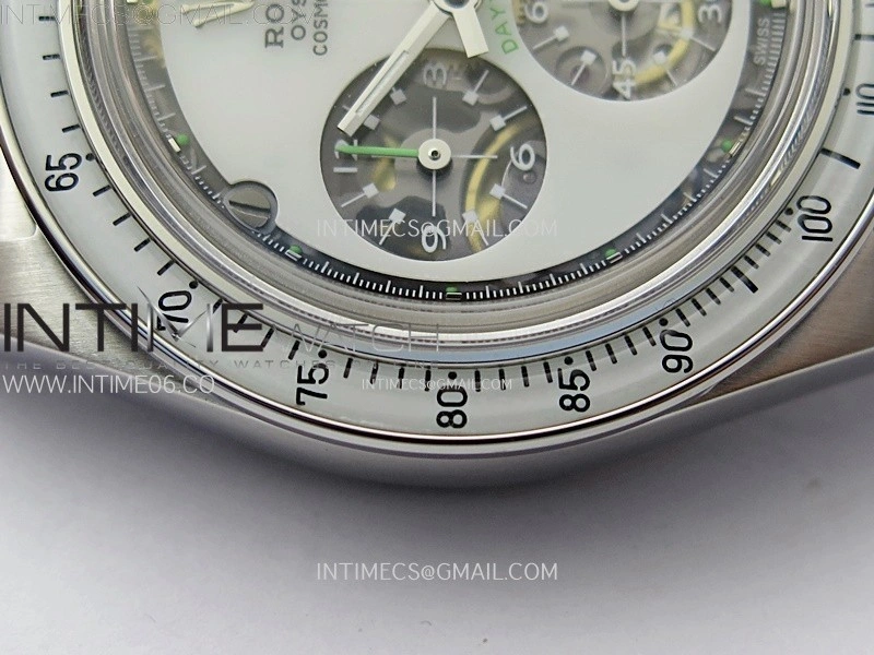 Daytona SS ADGF Best Edition White Skeleton Dial on SS Bracelet SA4130