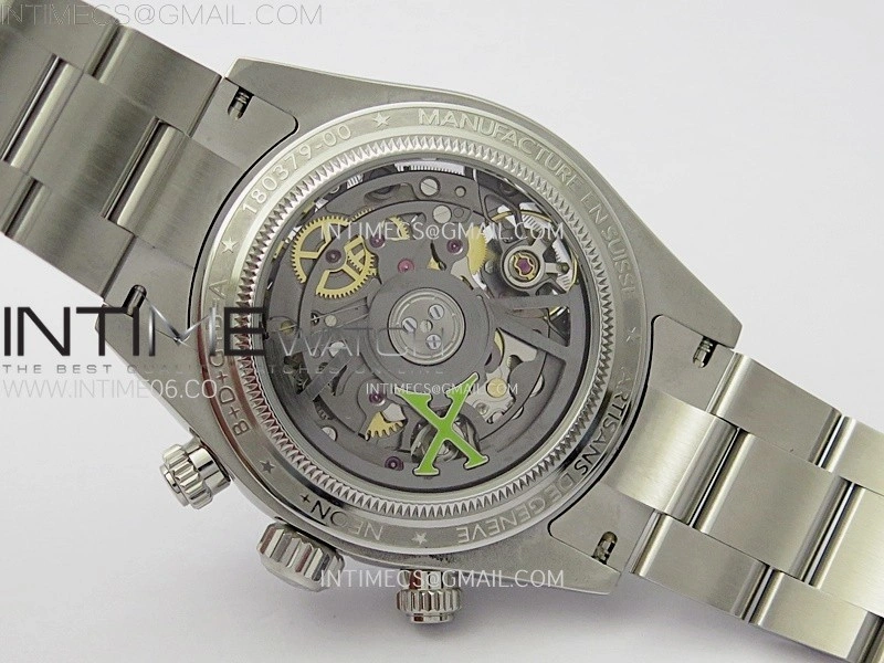 Daytona SS ADGF Best Edition White Skeleton Dial on SS Bracelet SA4130