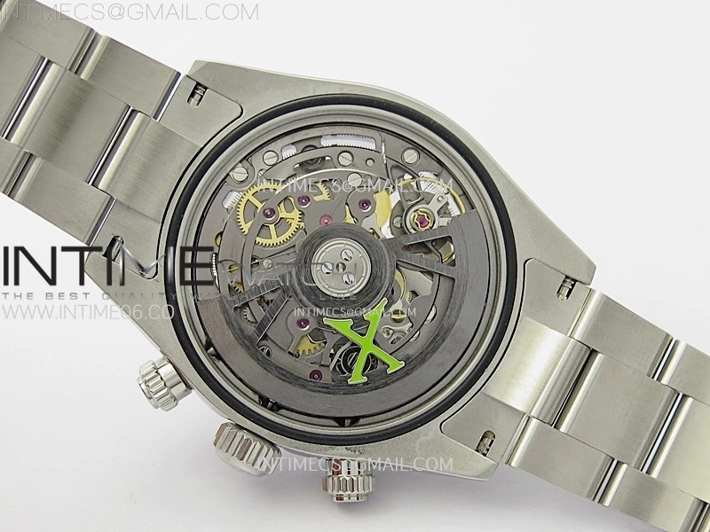Daytona SS ADGF Best Edition White Skeleton Dial on SS Bracelet SA4130