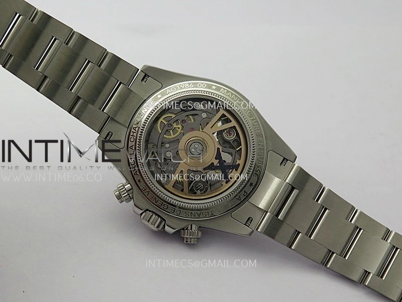 Daytona X SS RG ADGF Best Edition Black Skeleton Dial On SS Bracelet SA4130