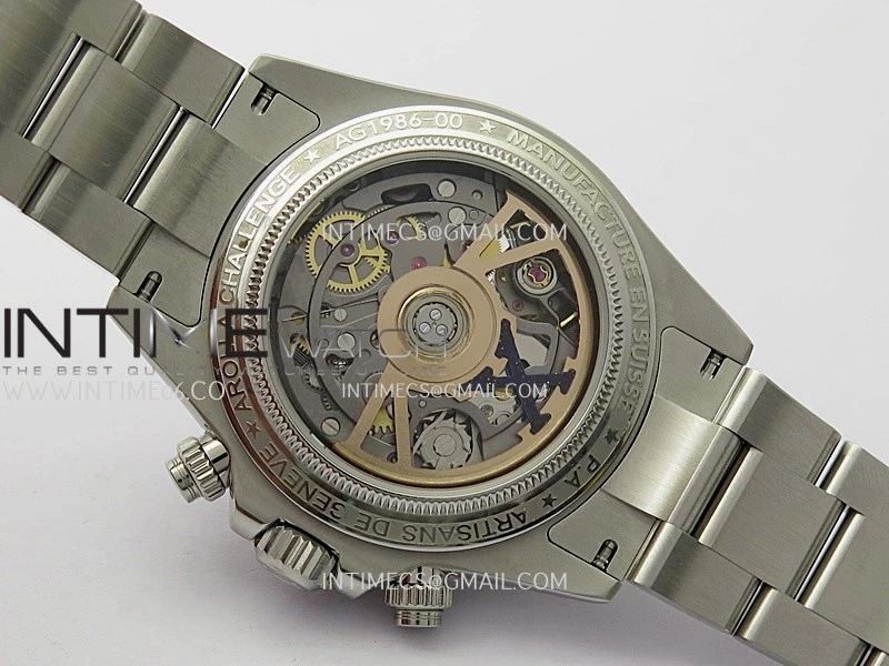 Daytona X SS RG ADGF Best Edition Black Skeleton Dial On SS Bracelet SA4130