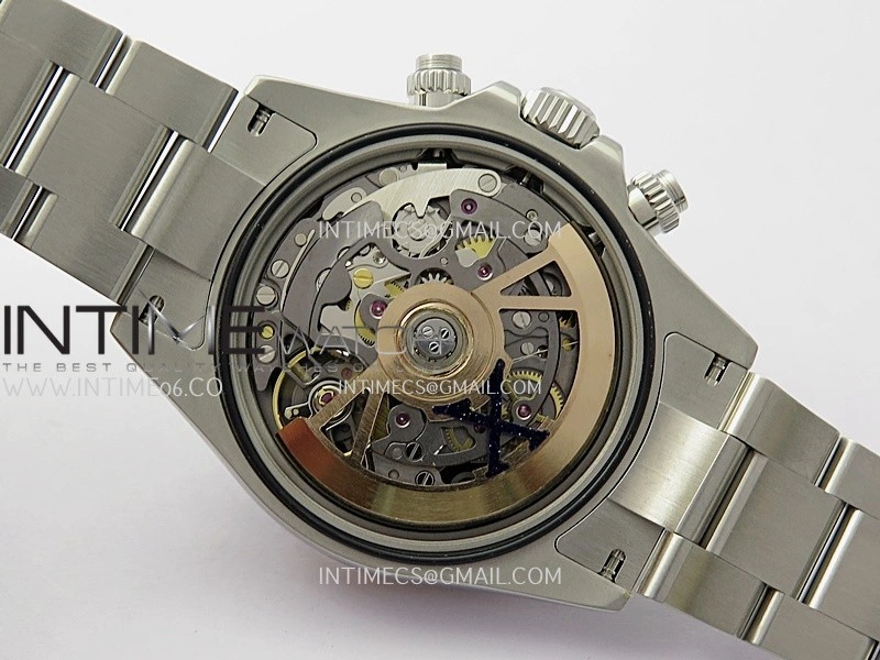 Daytona X SS RG ADGF Best Edition Black Skeleton Dial On SS Bracelet SA4130