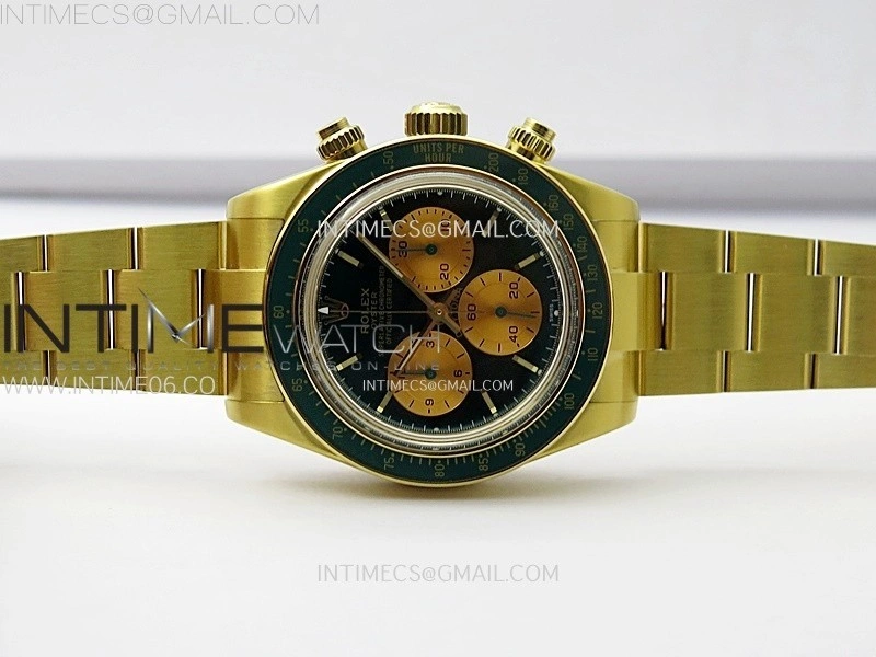 Daytona YG ADGF Best Edition Green YG Dial on YG Bracelet A7750