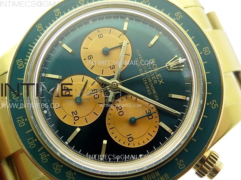 Daytona YG ADGF Best Edition Green YG Dial on YG Bracelet A7750