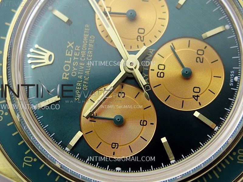 Daytona YG ADGF Best Edition Green YG Dial on YG Bracelet A7750