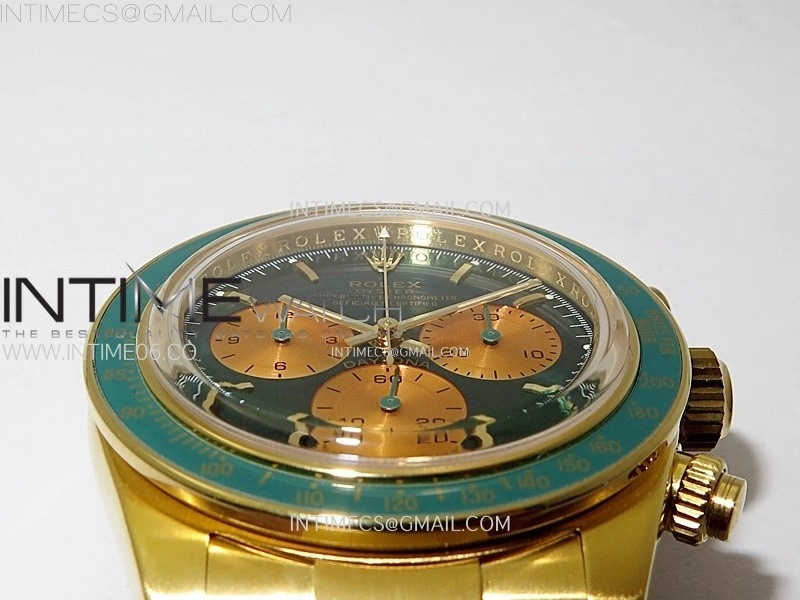 Daytona YG ADGF Best Edition Green YG Dial on YG Bracelet A7750