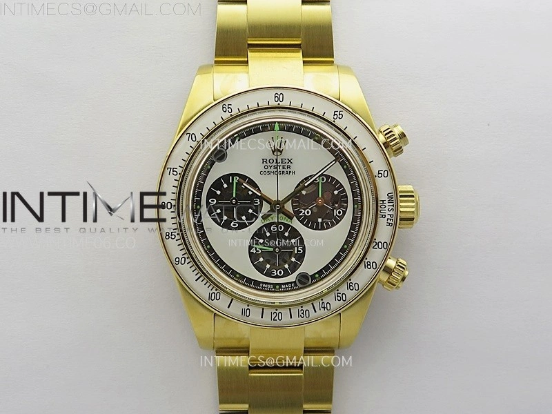 Daytona YG ADGF Best Edition White Skeleton Dial on YG Bracelet SA4130