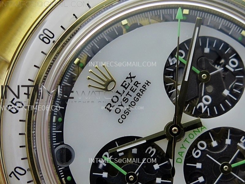 Daytona YG ADGF Best Edition White Skeleton Dial on YG Bracelet SA4130
