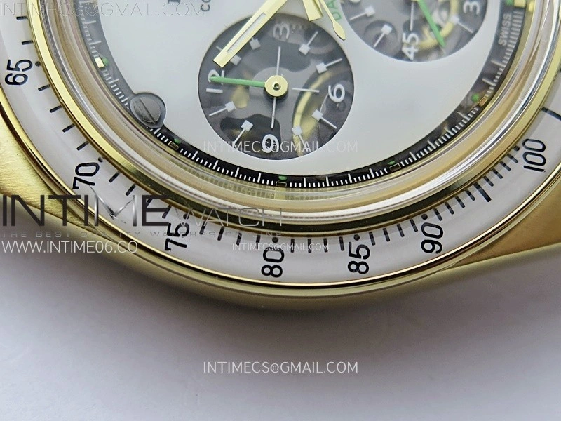 Daytona YG ADGF Best Edition White Skeleton Dial on YG Bracelet SA4130