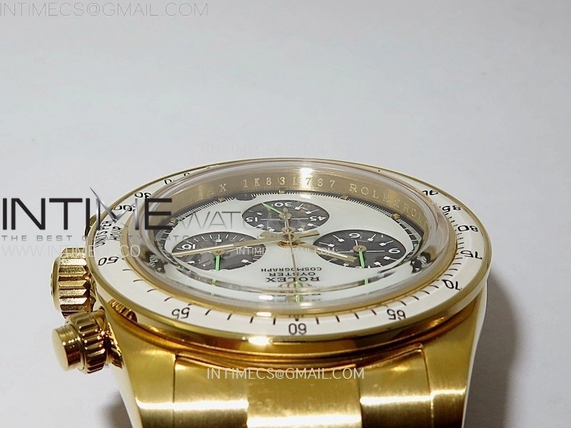 Daytona YG ADGF Best Edition White Skeleton Dial on YG Bracelet SA4130