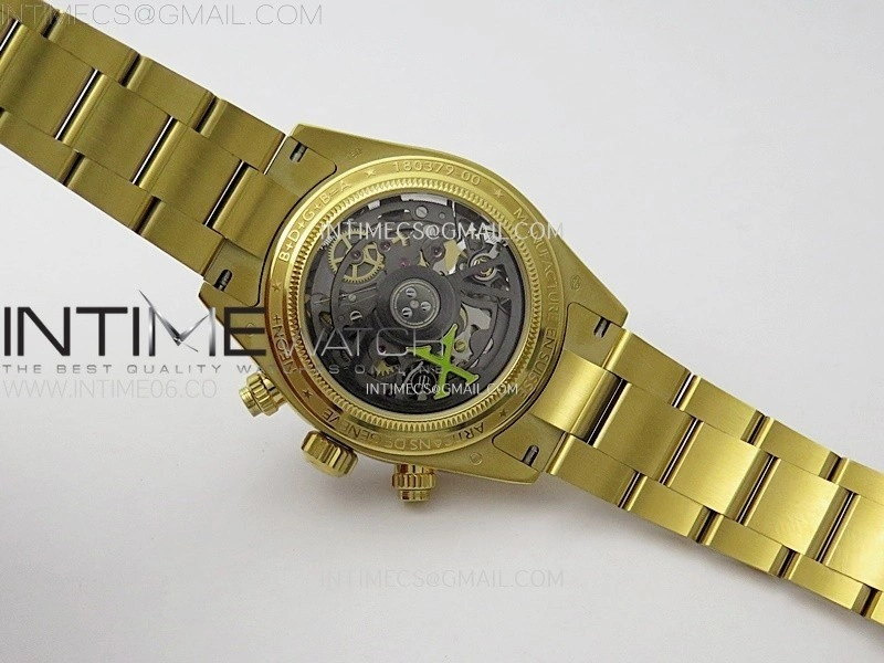 Daytona YG ADGF Best Edition White Skeleton Dial on YG Bracelet SA4130