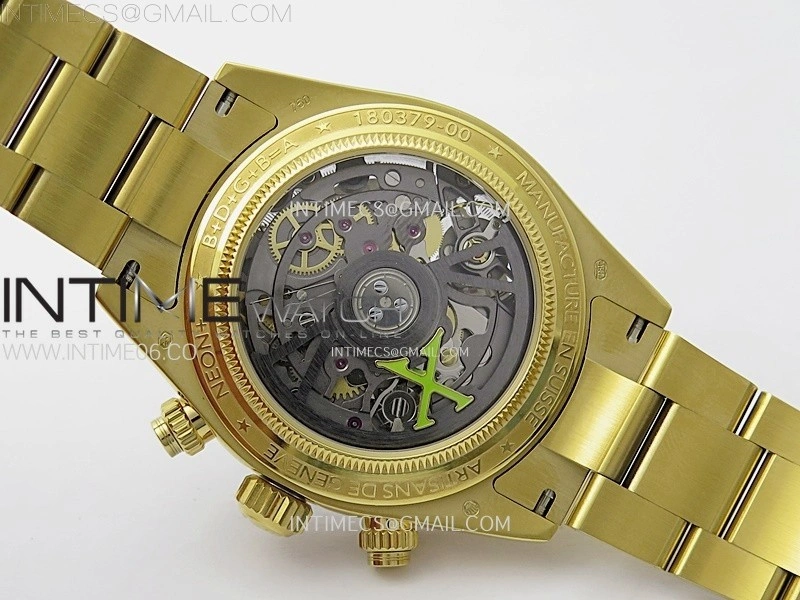 Daytona YG ADGF Best Edition White Skeleton Dial on YG Bracelet SA4130