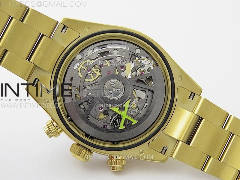 Daytona YG ADGF Best Edition White Skeleton Dial on YG Bracelet SA4130