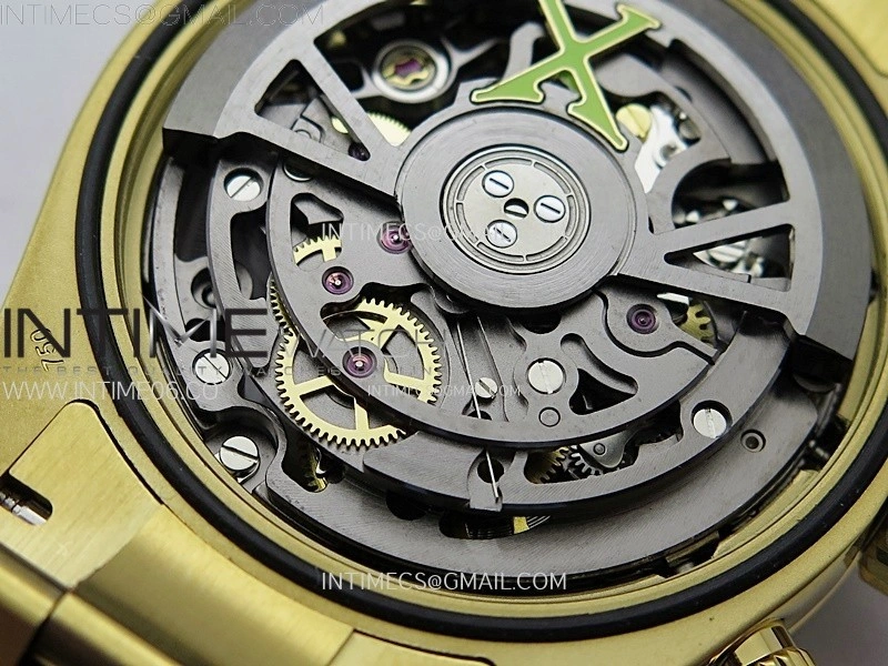 Daytona YG ADGF Best Edition White Skeleton Dial on YG Bracelet SA4130