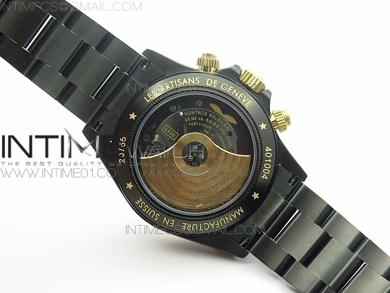 Daytona YG DLC BP Kravitz Best Edition Black Dial on SS Bracelet A4130