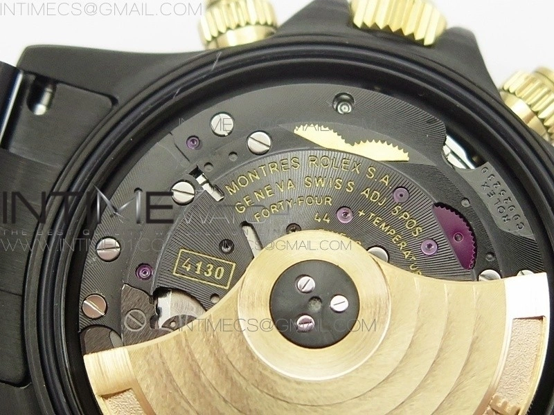 Daytona YG DLC BP Kravitz Best Edition Black Dial on SS Bracelet A4130