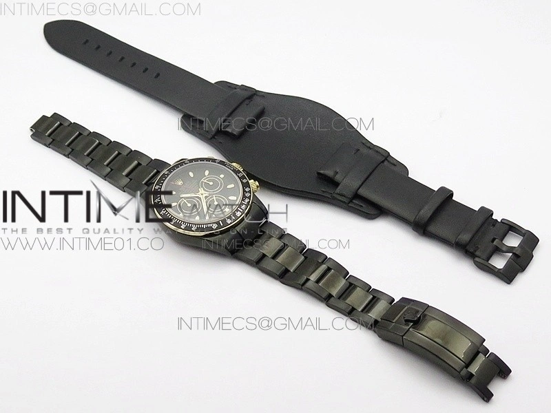 Daytona YG DLC BP Kravitz Best Edition Black Dial on SS Bracelet A4130