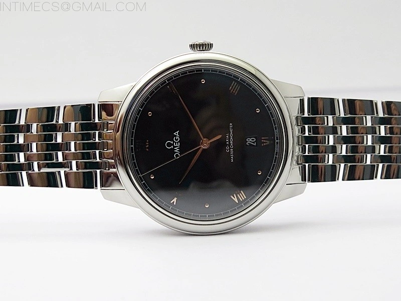 De Ville 40mm SS GTF 1:1 Best Edition Black Dial on SS Bracelet A8000