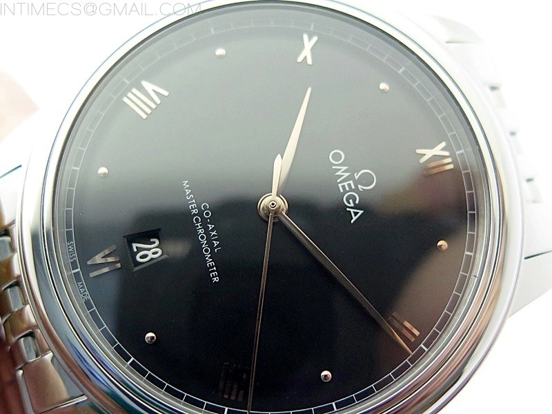 De Ville 40mm SS GTF 1:1 Best Edition Black Dial on SS Bracelet A8000