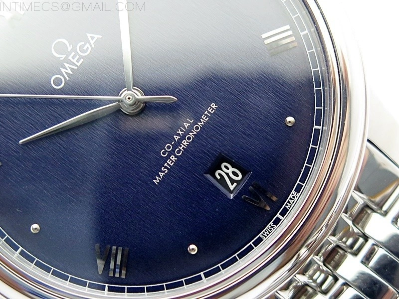 De Ville 40mm SS GTF 1:1 Best Edition Blue Dial on SS Bracelet A8000
