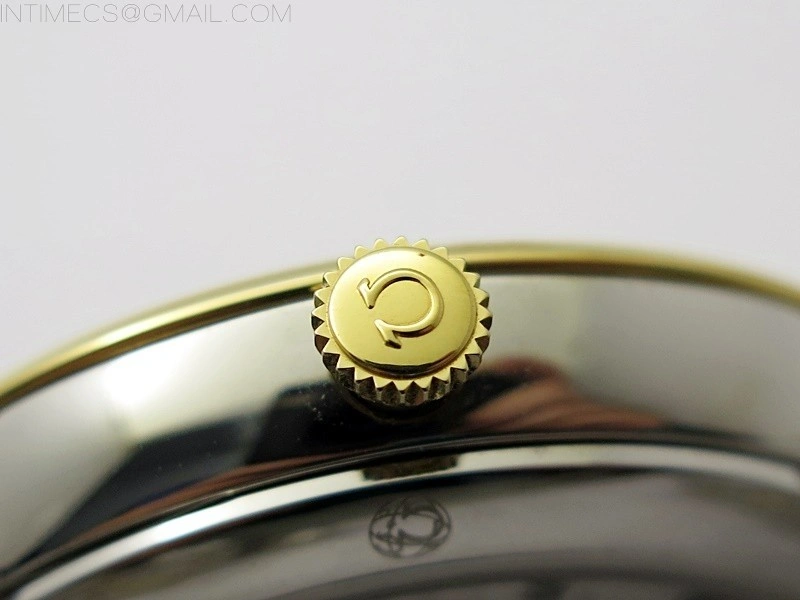 De Ville 40mm SS YG GTF 1:1 Best Edition Gold Dial on SS YG Bracelet A8000